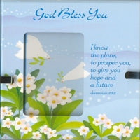 玻璃畫座-God Bless You(Jeremiah29:11/英)
 Shadow Box--God Bless You(Jeremiah2 #15D-015F