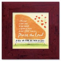 木框玻璃掛畫-Praise the Lord(Psalms40:3/英)
 Picture Frame-Praise the Lord(Ps #15D-018A