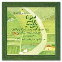 木框玻璃挂画-God will make a way(英)
Picture Frame-God will make a way #15D-029A